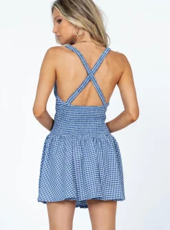 Princess Polly Arden Mini Dress Navy Blue Flash Sale
