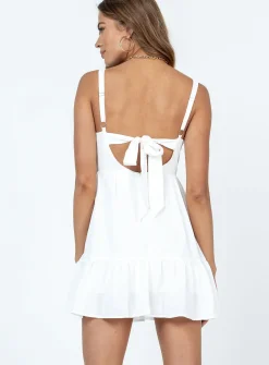 Princess Polly Arialena Mini Dress  White New