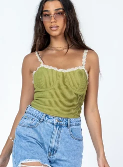 Princess Polly Arielle Bustier  Green Best Sale