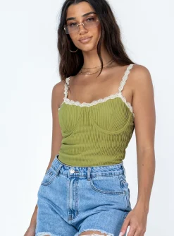 Princess Polly Arielle Bustier  Green Best Sale