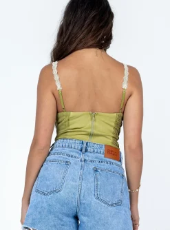 Princess Polly Arielle Bustier  Green Best Sale