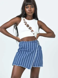 Princess Polly Ariyah Wrapmini Skirt   Denim Store