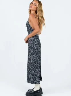 Princess Polly Arkana Maxi Dressfloral   Black Discount