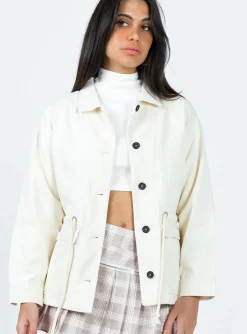 Princess Polly Armand Jacket  Cream Cheap