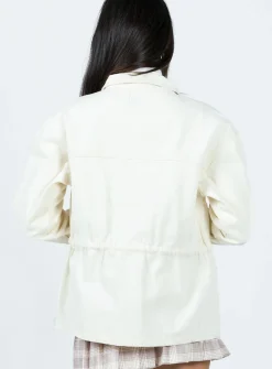 Princess Polly Armand Jacket  Cream Cheap