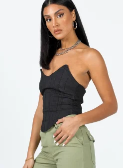 Princess Polly Armisen Top  Black Fashion