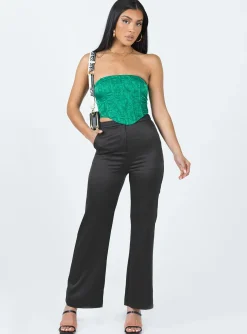 Princess Polly Armona Strapless Top  Green Outlet