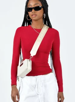 Princess Polly Arnim Long Sleeve Top  Red Online