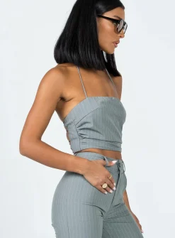 Princess Polly Aroya Top Grey Online