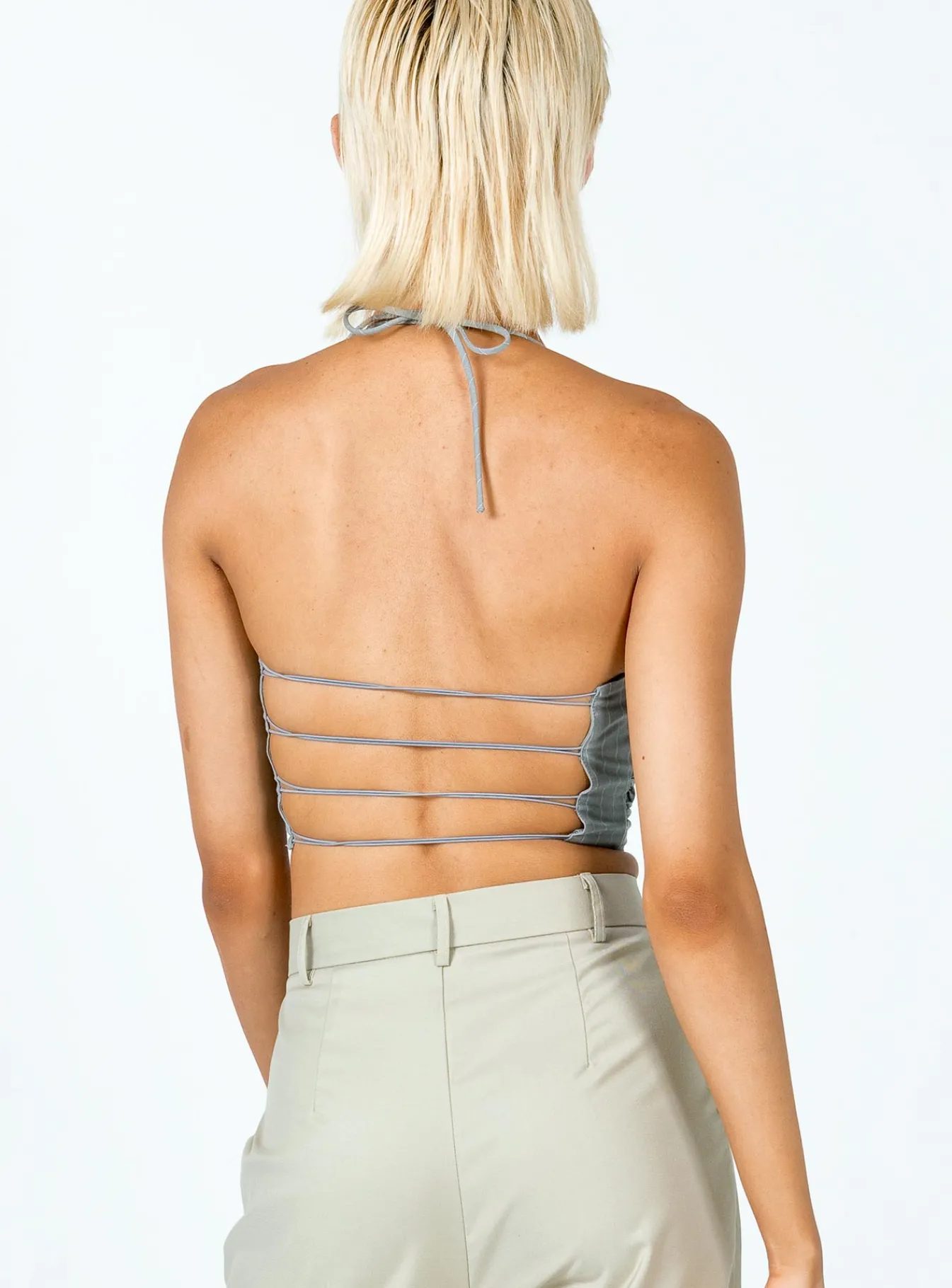 Princess Polly Aroya Top Grey Online