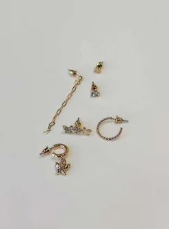 Princess Polly Arriane Earring Pack  Gold Fashion