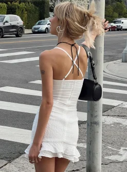 Princess Polly Arsia Mini Dress  White Clearance