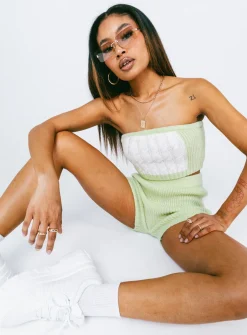 Princess Polly Artesia Strapless Top  Green Online