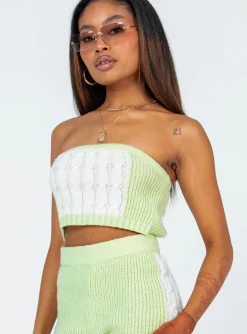Princess Polly Artesia Strapless Top  Green Online