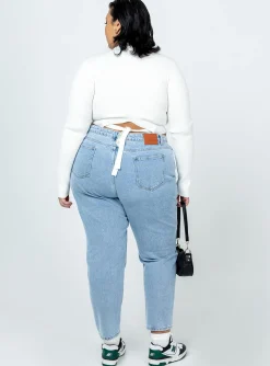 Princess Polly Arthur Long Sleeve Topcurve   White Store