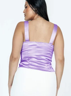 Princess Polly Artus Top  Purple Sale