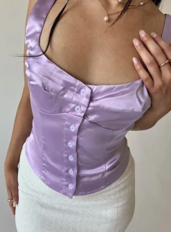 Princess Polly Artus Top  Purple Sale