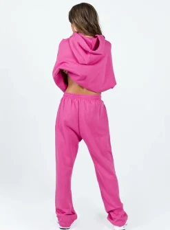 Princess Polly Arya Straight Leg Track Pants  Pink Cheap