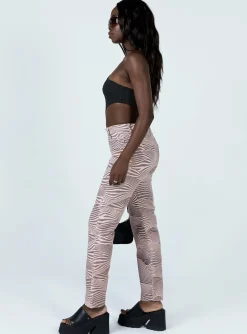 Princess Polly Aryana Straight Leg Jeans Multi Discount