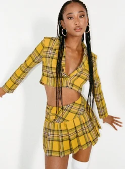 Princess Polly As If Blazer  Yellow Outlet