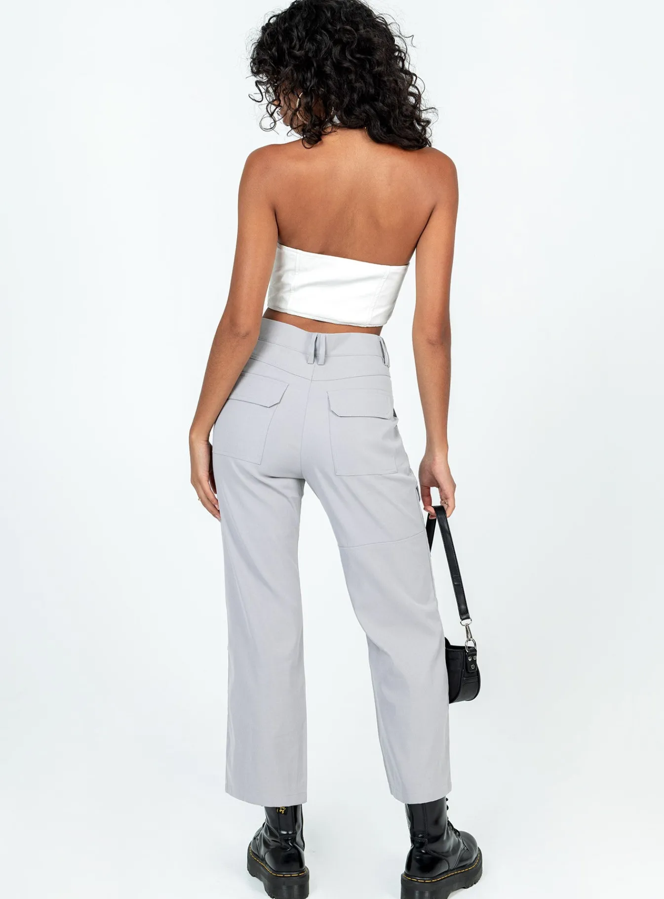 Princess Polly As You Were Cargo Pants Grey Discount
