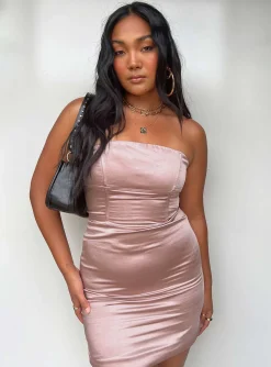 Princess Polly Ashbur Strapless Mini Dress  Pink Discount