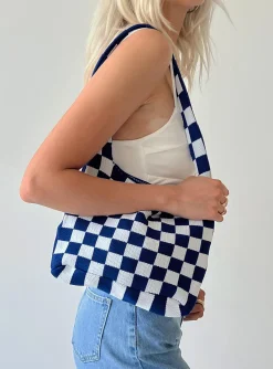 Princess Polly Ashten Bag/ White   Blue Store