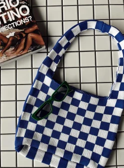 Princess Polly Ashten Bag/ White   Blue Store