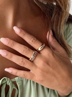 Princess Polly Aspects Ring Pack  Gold Cheap