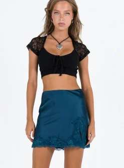 Princess Polly Athenia Mini Skirt  Navy Online
