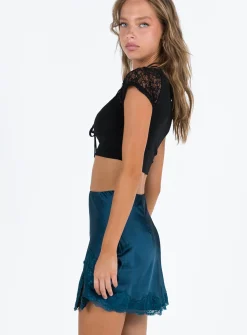 Princess Polly Athenia Mini Skirt  Navy Online