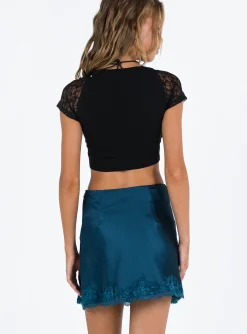 Princess Polly Athenia Mini Skirt  Navy Online