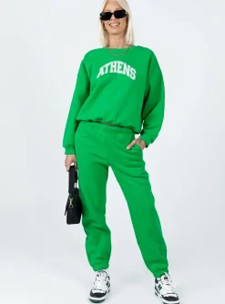 Princess Polly Athens Sweater  Green Cheap