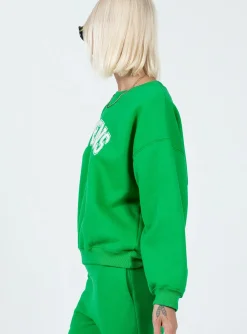 Princess Polly Athens Sweater  Green Cheap
