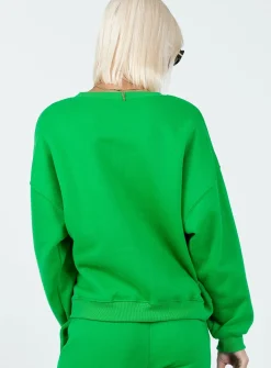 Princess Polly Athens Sweater  Green Cheap