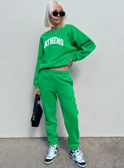 Princess Polly Athens Sweater  Green Cheap