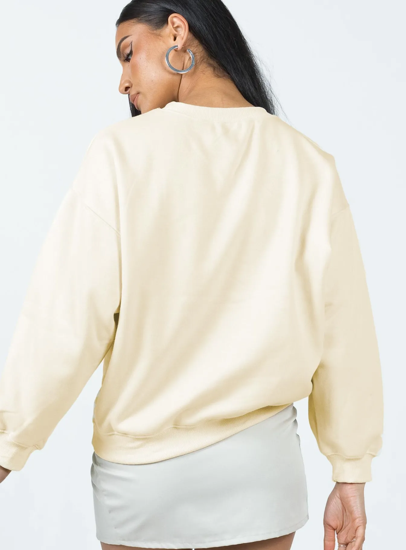 Princess Polly Athens Sweatshirt Cream Best