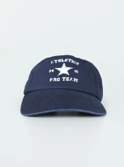 Princess Polly Athletics Pro Dad Cap / White   Navy Hot