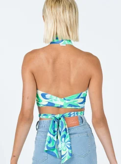 Princess Polly Atkins Topfloral   Green Best Sale