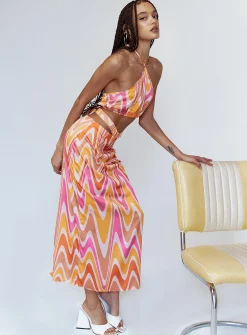 Princess Polly Aurora Set  Orange Multi Fashion