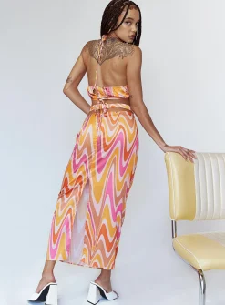 Princess Polly Aurora Set  Orange Multi Fashion