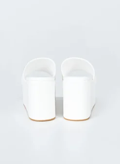 Princess Polly Austin Heels  White Croc Clearance