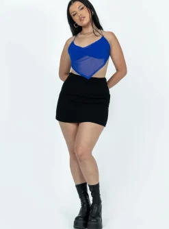 Princess Polly Avalon Top  Navy New