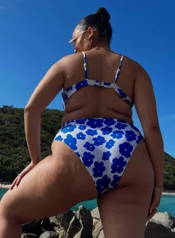 Princess Polly Avani Bikini Bottomscurve   Blue Multi Discount