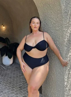 Princess Polly Avani Bikini Bottomscurve   Black Clearance