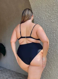 Princess Polly Avani Bikini Bottomscurve   Black Clearance