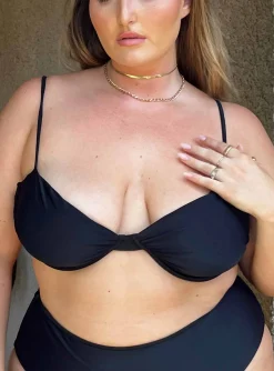 Princess Polly Avani Bikini Topcurve   Black Store