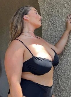 Princess Polly Avani Bikini Topcurve   Black Store