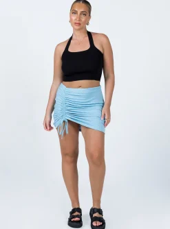 Princess Polly Avani Mini Skirt  Blue Hot