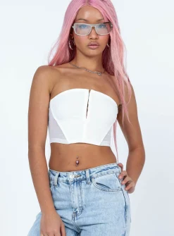 Princess Polly Averill Top  White Hot